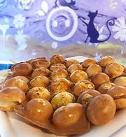 teamoji eggpuff are soft and savory, made fresh when you order.